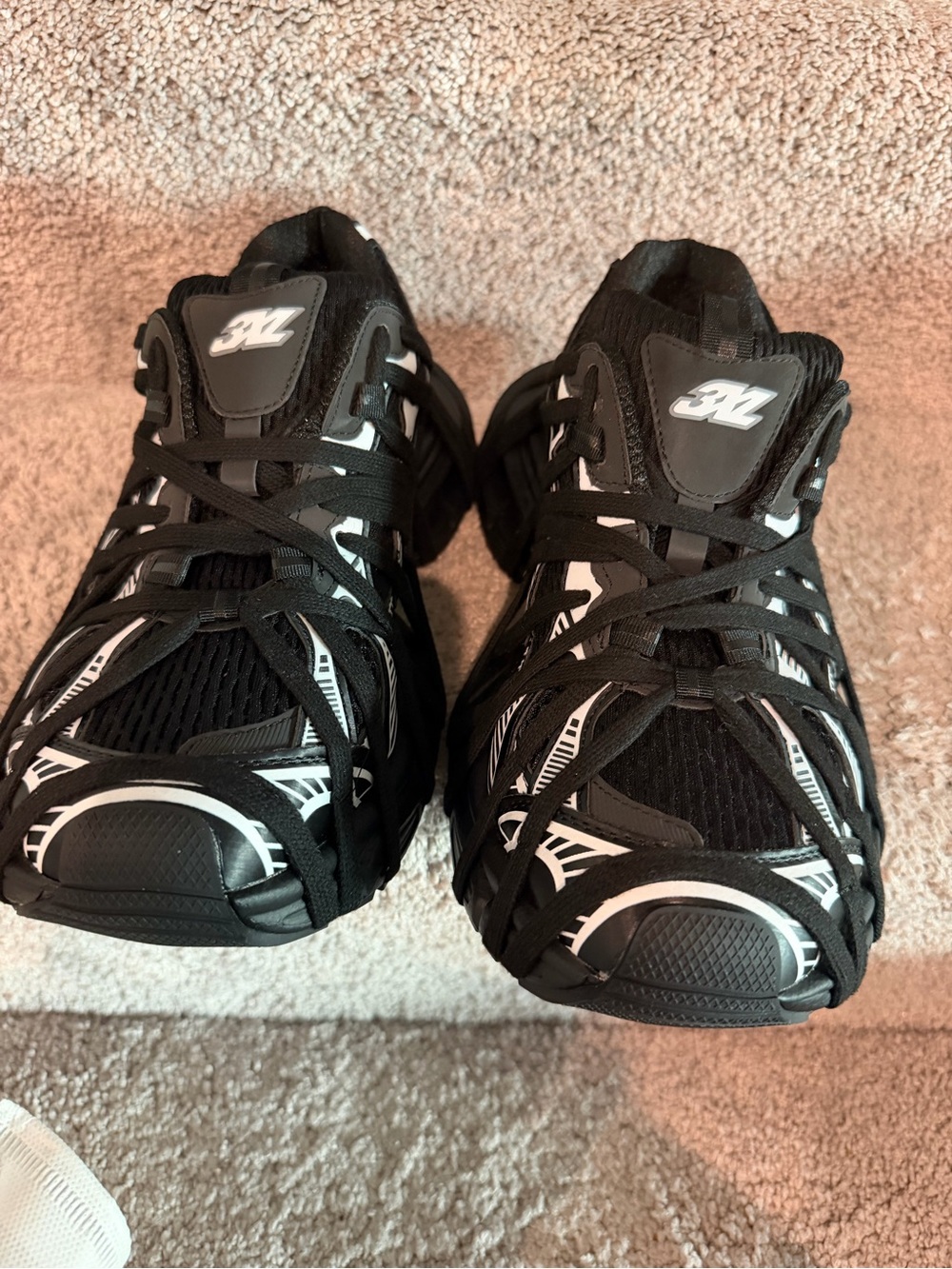 Black & White Men's Performance Sneakers
